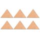 thumbnail image 1 of 6pcs Diy Triangle Slices Pendant Wooden Pieces Unfinished Cutouts Ornament, 1 of 2