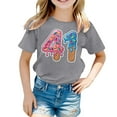 thumbnail image 4 of JAJAHO Boys Girls Summer Short Sleeve T Shirt Graphic Print Casual Loose Fit Tee Comfortable Playwear For Kids 3-14 Years Soft Tops, 4 of 4