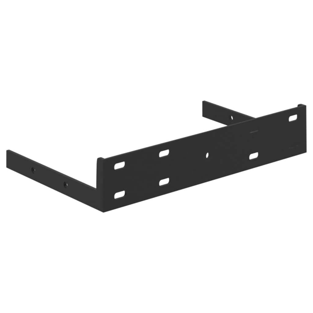 vidaXL Floating Corner Shelf Oak 9.8"x9.8"x1.5" MDF