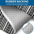 thumbnail image 4 of Black Geometric Diamond Striped Pattern Bathroom Rugs Sets 3 Piece,Toilet Cover Set,Absorbent Non Slip Bathroom Mats Sets with U-Shaped Contour Rug Toilet Rug Set, 4 of 5