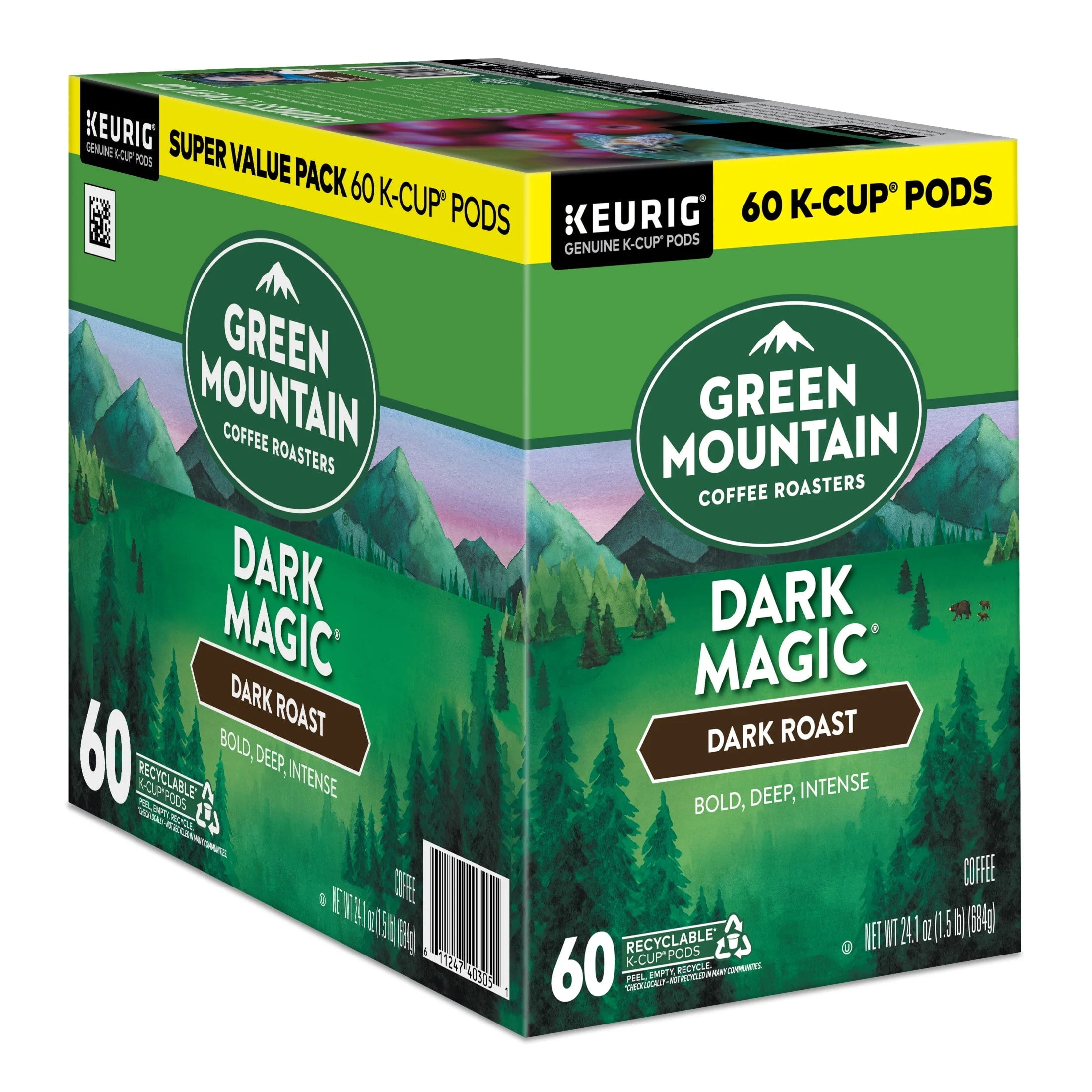 , Dark Magic Dark Roast K-Cup Coffee Pods, 60 Count