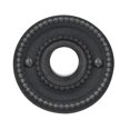thumbnail image 1 of Baldwin 4850402 Beaded Bell Button, Distressed Oil-Rubbed Bronze, 1 of 1