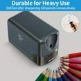 thumbnail image 6 of AFMAT Heavy Duty Electric Pencil Sharpener for 6.5-8mm No.2/Colored, UL Listed Professional Pencil Sharpener w/Stronger Helical Blade, for Classroom,Gray, New, 6 of 8