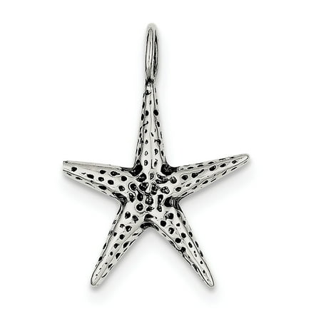 Roy Rose Jewelry Sterling Silver Antiqued Starfish Pendant