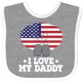 thumbnail image 3 of Inktastic I Love My Daddy Military Son Daughter Boys or Girls Baby Bib, 3 of 4