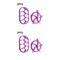 thumbnail image 1 of sweethay 2 uds moldes de pan moldes de repostería moldeadores de plástico antiadherentes accesorios para hornear pan reutilizables, púrpura Violeta 2piezas sweethay CBP145419, 1 of 6
