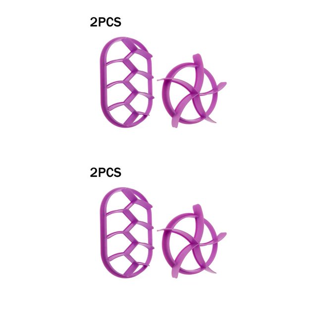sweethay 2 uds moldes de pan moldes de repostería moldeadores de plástico antiadherentes accesorios para hornear pan reutilizables, púrpura Violeta 2piezas sweethay CBP145419