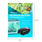 Vibrant Life Aquarium Air Pump for 5-15 Gallon Tanks, Single Outlet