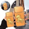 thumbnail image 1 of BotaniNest 3D Cartoon Horse Phone – Protective Shockproof Phone Cover With Embossed “ Fortune” Design Glitter & Clear Compatible With Multiple Smartphone Models Styl, 1 of 7