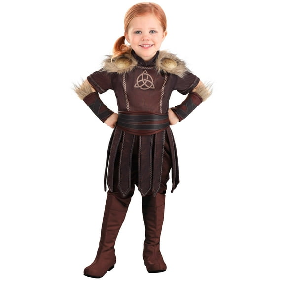 Toddler Girl's Victorious Viking Costume