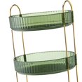 thumbnail image 7 of EHJRE Makeup Brush Holder Spice Rack Portable 3 Tier Rotating Skincare Organizer Fruit green, 7 of 7