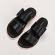 thumbnail image 4 of Sandalias Plataforma para Mujeres Slip Punta Abierta en Toboganadas Hebilla Baja (39), 4 of 9