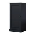 thumbnail image 2 of Palace Imports 100% Solid Wood 3-shelf Bookcase with Adjustable Shelves and Solid Door, Black, 2 of 6