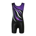 thumbnail image 2 of Topwoner High-quality Sleeveless Romper Radium Highlights Color Matching Body Suit Ballet Gymnastics Dance Practice Clothes For 5-12 Age, 2 of 6