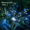 thumbnail image 4 of 2 Pack 120 Led Solar Firework Lights, 8 Modes Starburst Stake Lights, for Wedding Party Festival, 4 of 5
