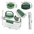 thumbnail image 1 of Leodye 1PCS Pot de Rangement en Plastique pour Salade et Bouteille Récipient Réutilisable Transparent pour Vinaigrette et Ingrédients de Cuisine - 7.87 X 5.51 X 5.91 Po, 1 of 9