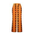 thumbnail image 6 of IYYVV Halloween Pajamas For Womens Casual Blood Rose Patterned Drawstring Pjs Halloween Stretch Lounge Carved Dressy Clothes Saffron XL, 6 of 6