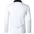 thumbnail image 4 of Lilgiuy Workout Shirts for Casual Solid Turn Down Long Sleeve Pullover Zipper Top for Party Club Birthday, 4 of 5