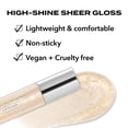 thumbnail image 2 of Hard Candy Glosstopia Lip Gloss, High-Shine Hydrating, Hyaluronic Acid, Golden Shimmer, 2 of 11