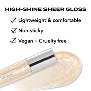 Hard Candy Glosstopia Lip Gloss, High-Shine Hydrating, Hyaluronic Acid, Golden Shimmer
