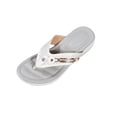 thumbnail image 3 of Womens Wedge Sandals,Women's Sandals,Flip Flops Women,Wedge Flip Flops 2026 Arch Support Soft Thong Sandals Platform Recovery Flipflops Dressy Slip On Walking Lightweight Summer,White,9, 3 of 6