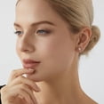 thumbnail image 4 of DIAMONBLISS 10K Real Solid Gold Stud Earrings for Women | 10K Yellow Gold Emerald Cut Solitaire Studs | 1 carat Cubic Zirconia CZ Diamond Simulant, 4 of 5