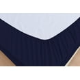thumbnail image 4 of Rayon Bamboo Sheets Set King Navy Blue Sheets Deep Pocket 4 Piece, 4 of 5
