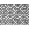 thumbnail image 1 of Ahgly Company Indoor Rectangle Trellis Gray Modern Area Rugs, 2' x 4', 1 of 1