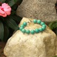 thumbnail image 1 of Betty Rocks BBRSTQ101160008T1 8 in. 16mm Round Stabilized Turquoise Bracelet, 1 of 1