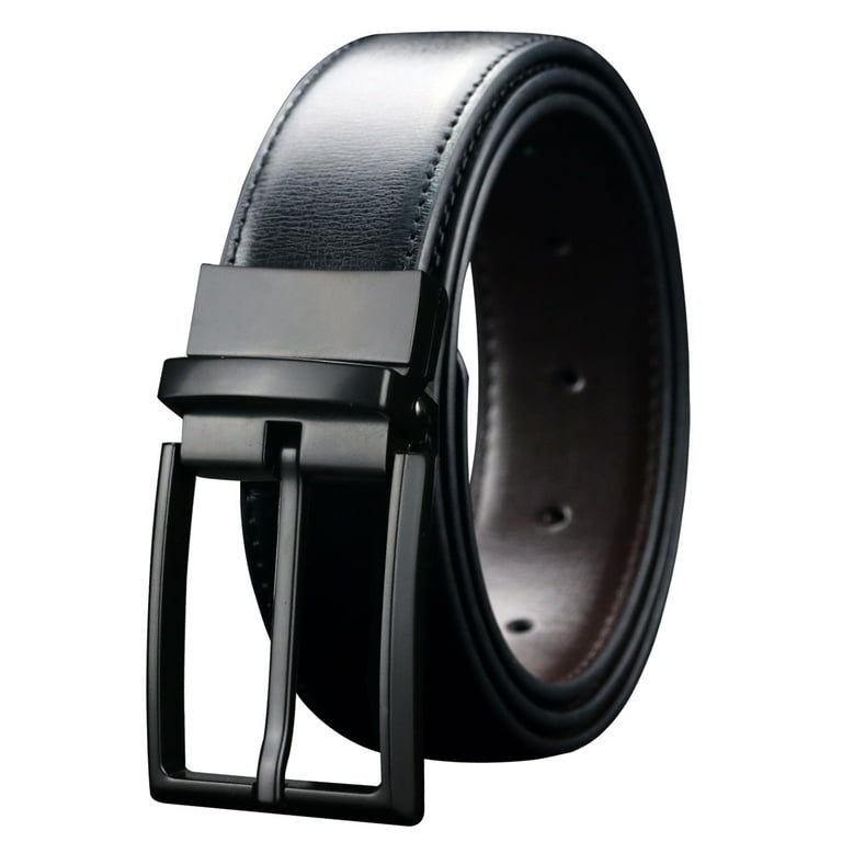 CREATURE Reversible Pu-Leather Formal Belt For Men(Color-Black||Length-46  inches upto waist 40 inches||BL-06)