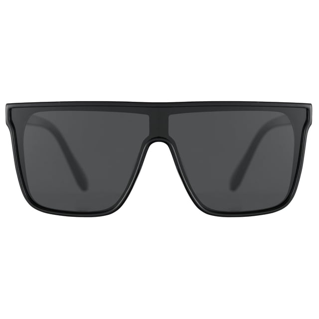 Gafas de sol mosanana polarizadas cuadradas para mujer y hombre, color negro