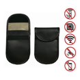 thumbnail image 1 of Bolsa para llaves de coche (2 unidades), bloqueador de señal con gancho y llavero, antirrobo, control remoto inteligente que protege la electrónica del coche., 1 of 5