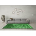 thumbnail image 3 of Ahgly Company Indoor Round Abstract Emerald Green Contemporary Area Rugs, 7' Round, 3 of 4