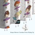 thumbnail image 6 of Ballet Dancer Princess Pattern Shower Curtain 36"x72" ,Bathroom Decorative Shower Curtains Set with 12 Hooks,Modern Waterproof Washable Shower Curtain, 6 of 6