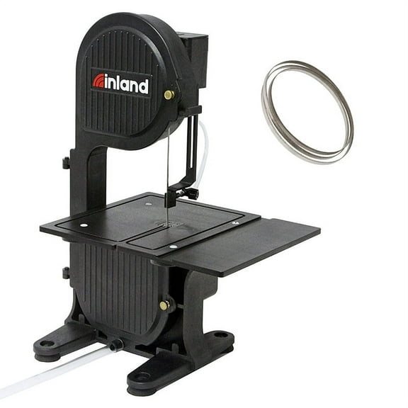 Inland Craft DB-100 Tabletop Band Saw Machine | Wet Saw Glass Stone Plastic Coral | Includes Diamond Band Saw Blade