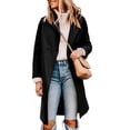 thumbnail image 2 of Women's Winter Wool Coat Casual Notch Lapel Single-Breasted Peacoat, 2 of 7