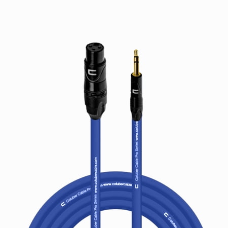 Coluber Cable Balanced XLR Female to 3.5 TRS Male - Audio Microphone Cable