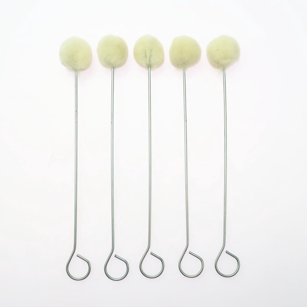 HOMYL 100Pcs Leather Craft Wool Leather Dye Dauber & Finish Applicator Tools 5.9 inch