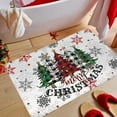 thumbnail image 5 of Merry Christmas Decorative Entrance Door Mat with Christmas Tree Snowflake Printing, Household Thickened Nonslip Doormats for Xmas Kitchen Living Room Decorations 23.62x15.75 Inch Multicolor, 5 of 6
