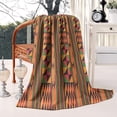 thumbnail image 4 of Boho Colorful Geometric Ethnic Pattern Blanket,Comfortable Soft Flannel Throw Blanket,All Season,Warm Lightweight Blankets for Sofa Bed Couch Living Room Chair,50"x60", 4 of 4
