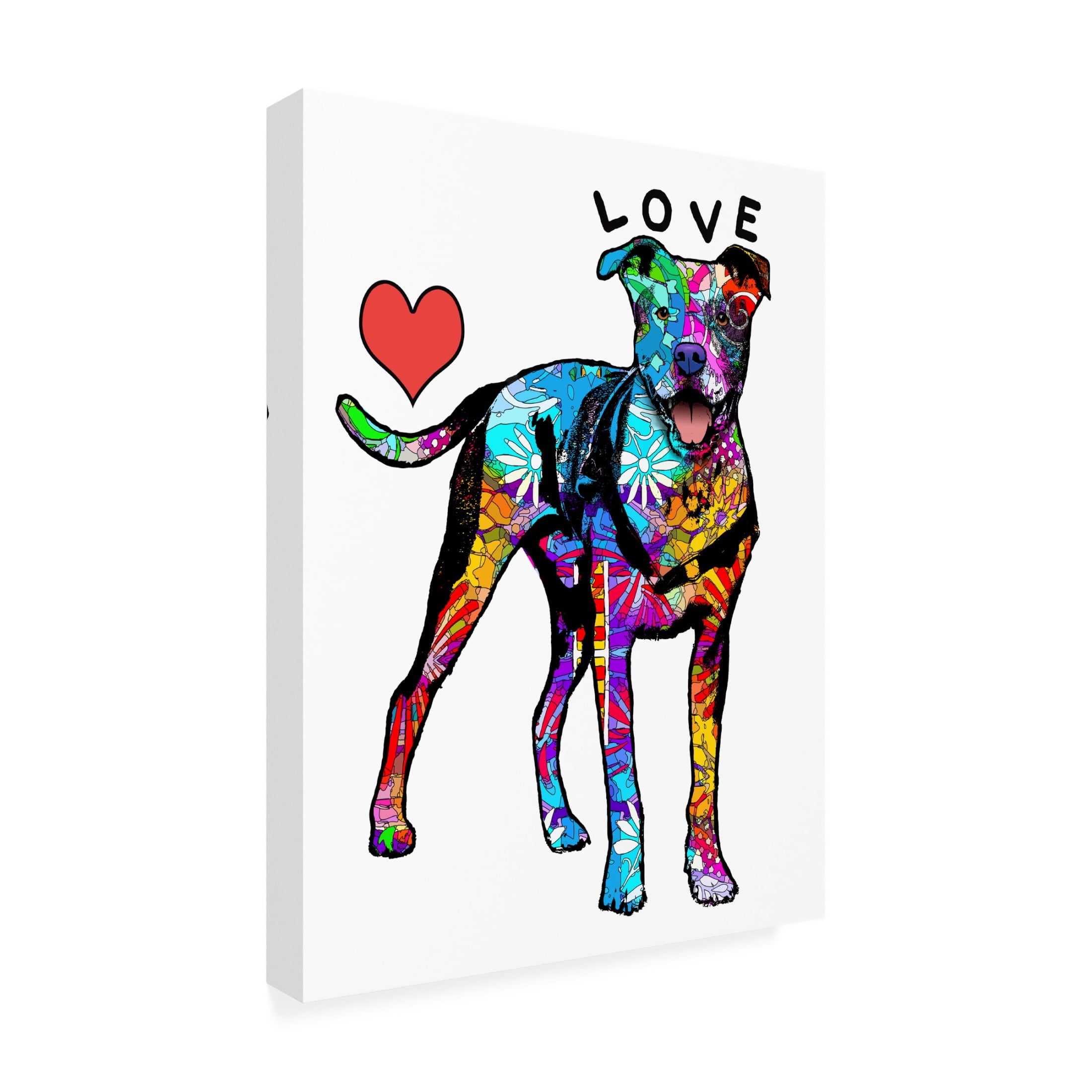 Canvas Wall Art - Dean Russo 'Love Pit' Wall Art for Living Room, Bedroom, or Office Décor by Trademark Fine Art - 18 x 24 Inches