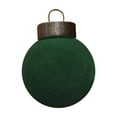 thumbnail image 2 of ZUBKTE 1Pcs Flocked Ornaments Velvet Christmas Balls 2.36" Green Velvet Ornaments for Christmas Tree Decorations, 2 of 6