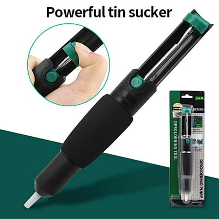 

Dheera Desoldering Pump Manual Solder Sucker with Sponge Cover Portable Tin Sucker