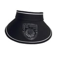 thumbnail image 2 of Sombrero de visera con ventilador, sombrero de ventilador, mini sombrero de ventilador, sombrero de sol integrado para niñas, , hombres y mujeres Negro, 2 of 9