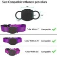 thumbnail image 4 of GHSDFBB Collier pour Chien Support Airtag 2 Pack, Compagnon Étanche de Traqueurs Airtag Étui de Localisation, Support GPS Apple Protecteur Compatible avec Colliers de Chat, Support Airtag en Silicone (Noir Blanc), 4 of 7