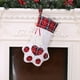 thumbnail image 1 of Artículos de Decoración Navideña Huellas de Perro Calcetín Navideño Huesos Colgantes Bolsas de Regalo Navideñas Miau Huellas Productos Navideños Regalos, 1 of 7