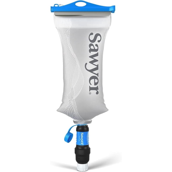 Sawyer Products SP303 Squeeze Water Filtration System, Cnoc Premium 2 Liter Bladder