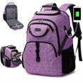 thumbnail image 1 of Mochila Impermeable De Gran Capacidad Para Portátil De 17,3 Pulgadas Con Puerto De Carga USB, Mochila De Viaje Casual Con Múltiples Compartimentos, Mochila Escolar, 1 of 3