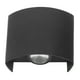 thumbnail image 3 of Aplique de pared LED impermeable decorativo de aleación de aluminio negro para exteriores, 110-265 V, luz blanca, 3 of 14