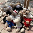 thumbnail image 5 of Venta de 25-80 cm, lindos lobos soñolientos y ovejas con pañuelo, juguete de peluche creativo, muñeco de peluche, oveja, juguete para niños, regalo de Navidad, 5 of 5